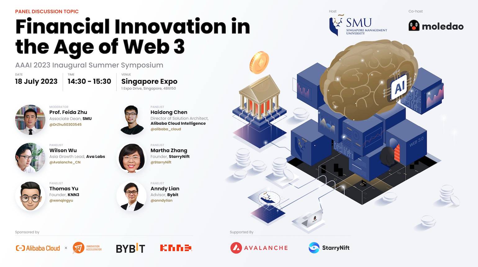 AAAI 2023 Inaugural Summer Symposium: Financial Innovation in the Age of Web3