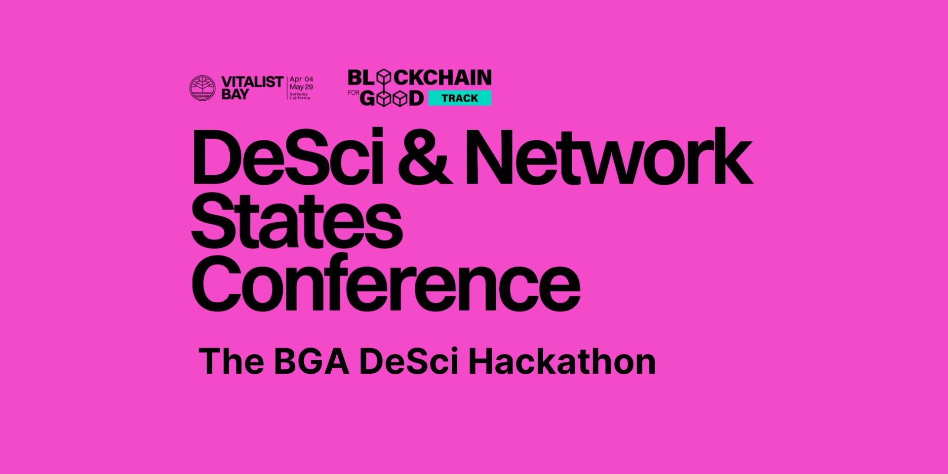 BGA @ Vitalist Bay - the DeSci Hackathon