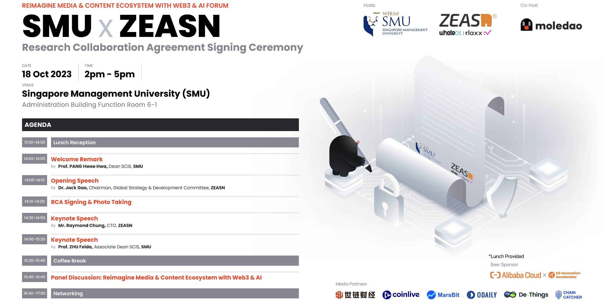 SMU x ZEASN Reimagine Media & Content Ecosystem with Web3 & AI Forum